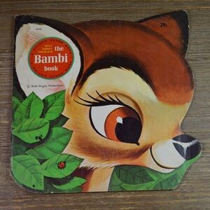 Walt Disney Presents The Bambi Book A Golden Shape Book 1981 Paperback Vintage